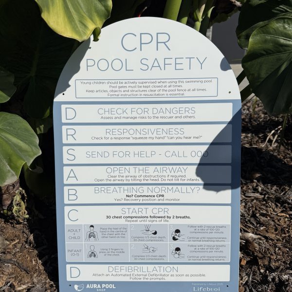 Ocean - CPR Pool Safety Sign